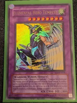 Elemental Hero Tempest EEN-EN034 Ultra Rare Unl Edition Yugioh Moderately Played - Image 1