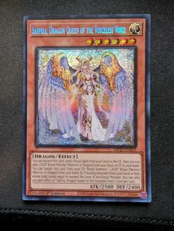 YuGiOh! - Saffira, Dragon Queen of the Voiceless Voice MP25-EN053 Secret 1st NM - Image 1