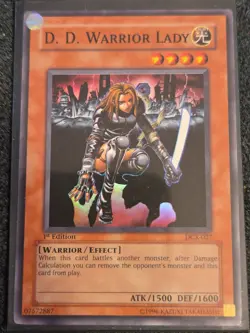 Yugioh D.D. Warrior Lady DCR-027 Super Rare 1st Ed MP - Image 1