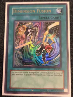 Yugioh Dimension Fusion IOC-094 Ultra Rare Original Print MP - Image 1