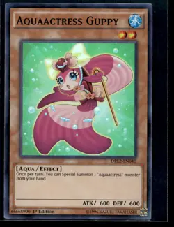 Aquaactress Guppy Dragons of Legend 2 DRL2-EN040 MP YuGiOh TCG | Buy 10 Get 10 F - Image 1
