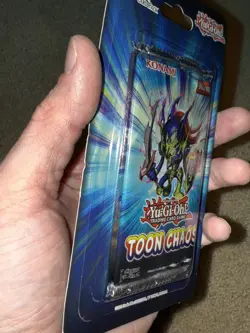 Yugioh Toon Chaos 1st Edition Blister Pack Sealed Packaging Error 2 packs in 1 - Image 2