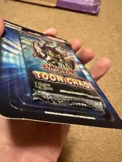 Yugioh Toon Chaos 1st Edition Blister Pack Sealed Packaging Error 2 packs in 1 - Image 5