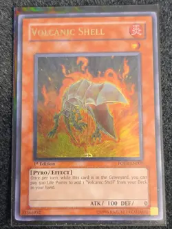 Yugioh Volcanic Shell FOTB-EN009 Ultimate Rare 1st Ed MP - Image 1