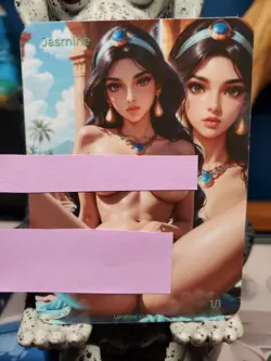 1/1 Only 1 Made Jasmine Disney Aladdin F/N Spicy Lonestar Customs Waifu Card - Image 2