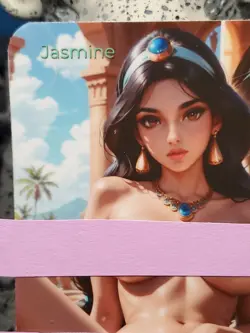 1/1 Only 1 Made Jasmine Disney Aladdin F/N Spicy Lonestar Customs Waifu Card - Image 3