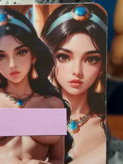 1/1 Only 1 Made Jasmine Disney Aladdin F/N Spicy Lonestar Customs Waifu Card - Image 4