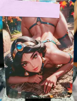 1/1 Only 1 Made Jasmine Disney Aladdin Butt Spicy Lonestar Customs Waifu Card - Image 1