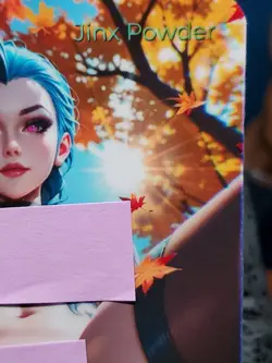 1/1 Only 1 Made Jinx F/N Arcane League Legends Spicy Lonestar Customs Waifu Card - Image 3