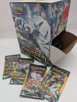 Pokemon Sun And Moon Lost Thunder 3 Card Booster Pack X66 With Display Box! - Image 1