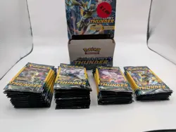 Pokemon Sun And Moon Lost Thunder 3 Card Booster Pack X66 With Display Box! - Image 2