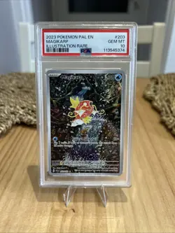 Pokemon TCG Magikarp Scarlet & Violet Paldea Evolved Holo Card PSA 10 203/193 - Image 1