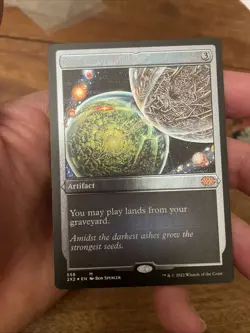 Crucible of Worlds Artifact Card - Magic The Gathering Foil Etched - Image 1