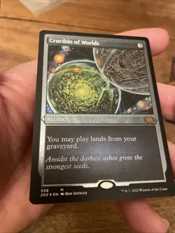 Crucible of Worlds Artifact Card - Magic The Gathering Foil Etched - Image 2