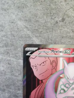 Pokemon Destined Rivals Team Rockets Mewtwo EX Full Art 213/182 English Card - Image 2