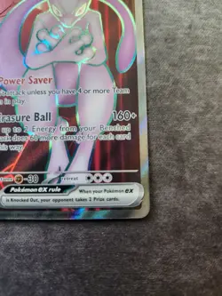Pokemon Destined Rivals Team Rockets Mewtwo EX Full Art 213/182 English Card - Image 4