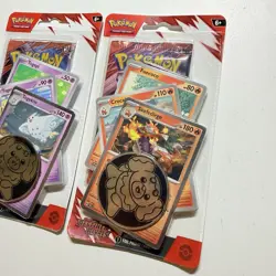 Pokemon Destined Rivals Premium Checklane Blister Set Togekiss & Skeledirge RARE - Image 2