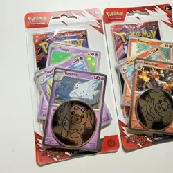 Pokemon Destined Rivals Premium Checklane Blister Set Togekiss & Skeledirge RARE - Image 3