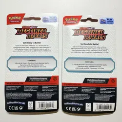 Pokemon Destined Rivals Premium Checklane Blister Set Togekiss & Skeledirge RARE - Image 4