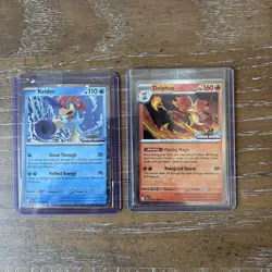 2026 Pokemon Chaos Rising Stamp Promos Delphox Keldeo Sealed Cosmos Holo Lot (2) - Image 1