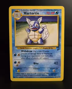 Pokemon TCG - WARTORTLE - 63/130 - UNLIMITED - WOTC - BASE SET 2 (2000) - LP/NM - Image 1