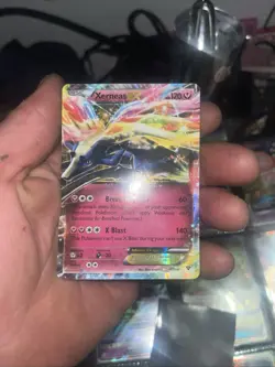 Pokemon TCG Xerneas EX Celebrations 95/185 Holo Rare card near mint - Image 1
