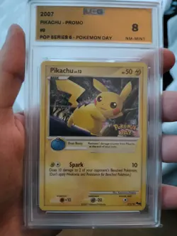 Pikachu pop series 6 pokemon day STAMPED UCG 8 graded - Image 1
