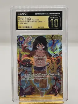 2024 ONE PIECE JP MONKEY D. LUFFY SECRET RARE OP09-119 CGC 10 PRISTINE 💎 - Image 1
