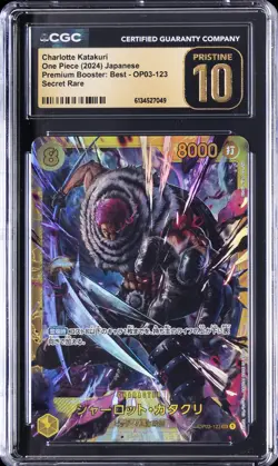 2024 ONE PIECE JAPANESE #OP03-123 CHARLOTTE KATAKURI CGC 10 PRISTINE - Image 1