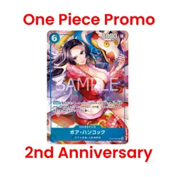 JAP One Piece Promo - 2nd Anniversary Boa Hancock OP-051 New Year Exclusive Card - Image 1