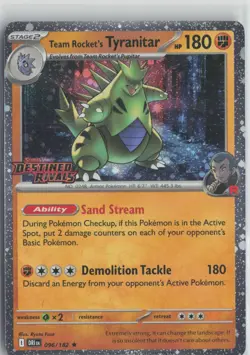 Team Rocket's Tyranitar - (Cosmos Holo) 096/182 Promo Miscellaneous Cards & Prod - Image 1