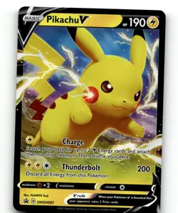 Pikachu V - Holo Promo SWSH: Sword & Shield Promo Cards SWSH061 NM Saki Hayashir - Image 1