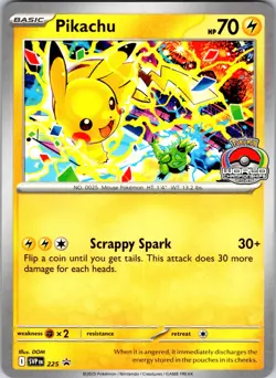Pikachu - (World Championship 2025) Scarlet & Violet Promo Cards 225 NM - Image 1