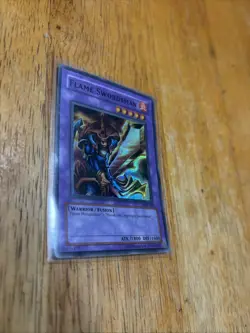 Flame Swordsman LOB-003 YuGiOh Card TCG Unlimited Edition Foil - Image 1