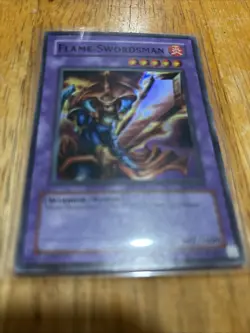 Flame Swordsman LOB-003 YuGiOh Card TCG Unlimited Edition Foil - Image 2