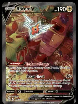 Pokemon Cards Rotom V 177/196 Lost Origin Ultra Rare NM - Image 1