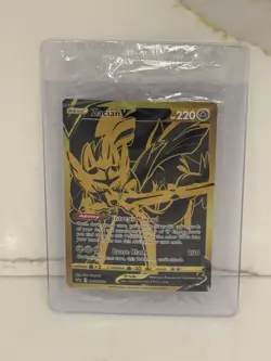 2020 Pokemon TCG Zacian V GOLD SWSH076 Black Star PROMO Card Factory Sealed - Image 3
