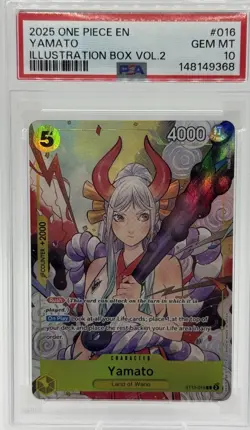 Yamato PSA 10 (Illustration Box Vol.2) ST13-016 One Piece Promotion Cards Foil - Image 1