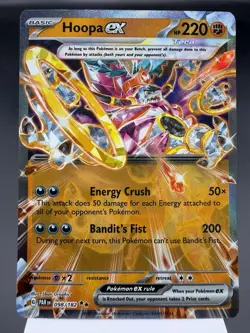Hoopa ex 098/182 - Ultra Rare Holo - Paradox Rift Pokemon Card NM - Image 1