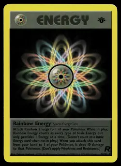 Pokemon Card - Rainbow Energy Team Rocket 80/82 1st Edition Rare - Image 1