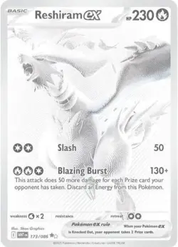 Pokemon Reshiram ex - 173 NM 1st Edition Normal SV: White Flare - Image 1
