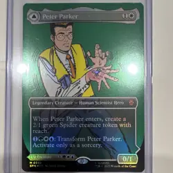 MTG Marvel's Spider-Man Peter Parker 232 Mythic Borderless Foil English - Image 1