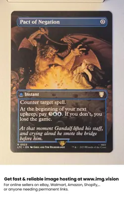 Pact of Negation #523 - Tales of Middle-earth Commander - MTG - NM - Image 1