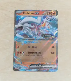 Reshiram ex 030/159 Stamped Promo Pokemon Card - Journey Together 2025 - Image 1