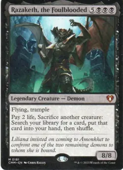 MTG: Commander Masters: Razaketh, the Foulblooded: Lightly Played Condition - Image 1