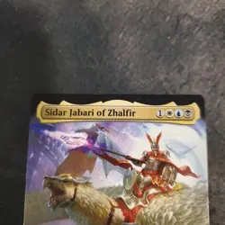 1x Sidar Jabari of Zhalfir (Extended Art) - Commander: March of the Machine NM - Image 2