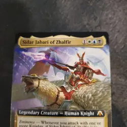 1x Sidar Jabari of Zhalfir (Extended Art) - Commander: March of the Machine NM - Image 3
