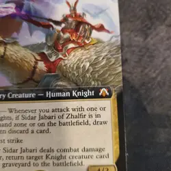 1x Sidar Jabari of Zhalfir (Extended Art) - Commander: March of the Machine NM - Image 4