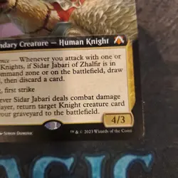 1x Sidar Jabari of Zhalfir (Extended Art) - Commander: March of the Machine NM - Image 5