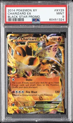 2014 POKEMON XY BLACK STAR PROMO #XY29 CHARIZARD EX PSA 9 - Image 1